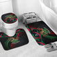 Libya Revolution Day Bathroom Set Flying Eagle Libyan Coat Of Arms Map - Land Of Resilience And Pride