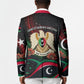Libya Revolution Day Blazer Flying Eagle Libyan Coat Of Arms Map - Land Of Resilience And Pride