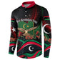 Libya Revolution Day Button Sweatshirt Flying Eagle Libyan Coat Of Arms Map - Land Of Resilience And Pride