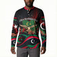 Libya Revolution Day Button Sweatshirt Flying Eagle Libyan Coat Of Arms Map - Land Of Resilience And Pride