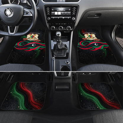 Libya Revolution Day Car Mats Flying Eagle Libyan Coat Of Arms Map - Land Of Resilience And Pride