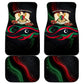 Libya Revolution Day Car Mats Flying Eagle Libyan Coat Of Arms Map - Land Of Resilience And Pride