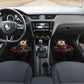 Libya Revolution Day Car Mats Flying Eagle Libyan Coat Of Arms Map - Land Of Resilience And Pride
