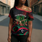 Libya Revolution Day Cross Shoulder Shirt Flying Eagle Libyan Coat Of Arms Map - Land Of Resilience And Pride