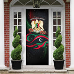 Libya Revolution Day Door Cover Flying Eagle Libyan Coat Of Arms Map - Land Of Resilience And Pride
