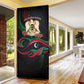 Libya Revolution Day Door Cover Flying Eagle Libyan Coat Of Arms Map - Land Of Resilience And Pride