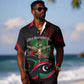 Libya Revolution Day Hawaiian Shirt Flying Eagle Libyan Coat Of Arms Map - Land Of Resilience And Pride
