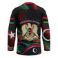 Libya Revolution Day Hockey Jersey Flying Eagle Libyan Coat Of Arms Map - Land Of Resilience And Pride