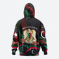 Libya Revolution Day Hoodie Flying Eagle Libyan Coat Of Arms Map - Land Of Resilience And Pride