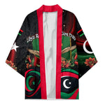 Libya Revolution Day Kimono Flying Eagle Libyan Coat Of Arms Map - Land Of Resilience And Pride