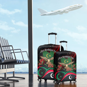 Libya Revolution Day Luggage Cover Flying Eagle Libyan Coat Of Arms Map - Land Of Resilience And Pride