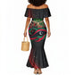 Libya Revolution Day Mermaid Dress Flying Eagle Libyan Coat Of Arms Map - Land Of Resilience And Pride