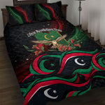 Libya Revolution Day Quilt Bed Set Flying Eagle Libyan Coat Of Arms Map - Land Of Resilience And Pride