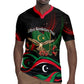 Libya Revolution Day Rugby Jersey Flying Eagle Libyan Coat Of Arms Map - Land Of Resilience And Pride