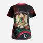 Libya Revolution Day Scrub Top Flying Eagle Libyan Coat Of Arms Map - Land Of Resilience And Pride