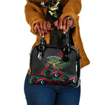 Libya Revolution Day Shoulder Handbag Flying Eagle Libyan Coat Of Arms Map - Land Of Resilience And Pride
