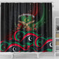 Libya Revolution Day Shower Curtain Flying Eagle Libyan Coat Of Arms Map - Land Of Resilience And Pride