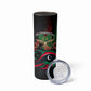 Libya Revolution Day Skinny Tumbler Flying Eagle Libyan Coat Of Arms Map - Land Of Resilience And Pride