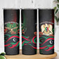 Libya Revolution Day Skinny Tumbler Flying Eagle Libyan Coat Of Arms Map - Land Of Resilience And Pride