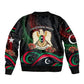 Libya Revolution Day Sleeve Zip Bomber Jacket Flying Eagle Libyan Coat Of Arms Map - Land Of Resilience And Pride