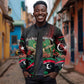 Libya Revolution Day Sleeve Zip Bomber Jacket Flying Eagle Libyan Coat Of Arms Map - Land Of Resilience And Pride