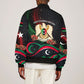 Libya Revolution Day Sleeve Zip Bomber Jacket Flying Eagle Libyan Coat Of Arms Map - Land Of Resilience And Pride