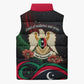 Libya Revolution Day Sleeveless Puffer Jacket Flying Eagle Libyan Coat Of Arms Map - Land Of Resilience And Pride