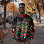 Libya Revolution Day Sweatshirt Flying Eagle Libyan Coat Of Arms Map - Land Of Resilience And Pride