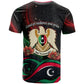 Libya Revolution Day T shirt Flying Eagle Libyan Coat Of Arms Map - Land Of Resilience And Pride