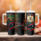 Libya Revolution Day Tumbler With Handle Flying Eagle Libyan Coat Of Arms Map - Land Of Resilience And Pride