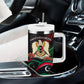 Libya Revolution Day Tumbler With Handle Flying Eagle Libyan Coat Of Arms Map - Land Of Resilience And Pride