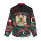 Libya Revolution Day Women Casual Shirt Flying Eagle Libyan Coat Of Arms Map - Land Of Resilience And Pride