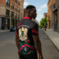 Libya Revolution Day Zipper Polo Shirt Flying Eagle Libyan Coat Of Arms Map - Land Of Resilience And Pride