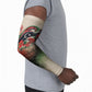 Libya Revolution Day Arm Sleeves Libyan National Pride Watercolor Flag Waves Floral