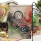 Libya Revolution Day Garden Flag Libyan National Pride Watercolor Flag Waves Floral