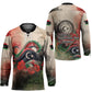 Libya Revolution Day Hockey Jersey Libyan National Pride Watercolor Flag Waves Floral