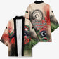 Libya Revolution Day Kimono Libyan National Pride Watercolor Flag Waves Floral
