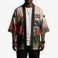 Libya Revolution Day Kimono Libyan National Pride Watercolor Flag Waves Floral