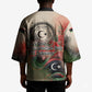 Libya Revolution Day Kimono Libyan National Pride Watercolor Flag Waves Floral
