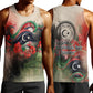 Libya Revolution Day Men Tank Top Libyan National Pride Watercolor Flag Waves Floral