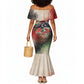 Libya Revolution Day Mermaid Dress Libyan National Pride Watercolor Flag Waves Floral