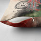 Libya Revolution Day Pillow Cover Libyan National Pride Watercolor Flag Waves Floral