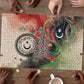 Libya Revolution Day Puzzle Libyan National Pride Watercolor Flag Waves Floral