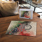 Libya Revolution Day Puzzle Libyan National Pride Watercolor Flag Waves Floral