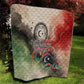 Libya Revolution Day Quilt Libyan National Pride Watercolor Flag Waves Floral