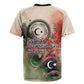 Libya Revolution Day Rugby Jersey Libyan National Pride Watercolor Flag Waves Floral