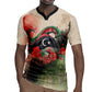 Libya Revolution Day Rugby Jersey Libyan National Pride Watercolor Flag Waves Floral