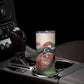 Libya Revolution Day Skinny Tumbler Libyan National Pride Watercolor Flag Waves Floral