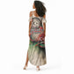 Libya Revolution Day Summer Maxi Dress Libyan National Pride Watercolor Flag Waves Floral