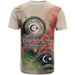 Libya Revolution Day T shirt Libyan National Pride Watercolor Flag Waves Floral